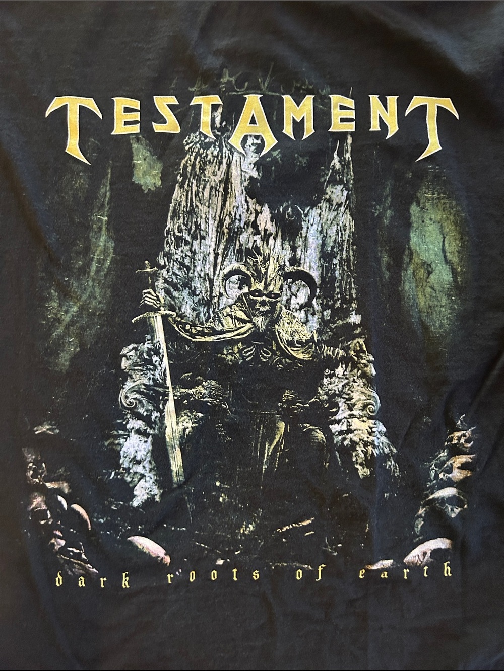 Men's Testament - Black Roots of Earth Graphic Band T-Shirt